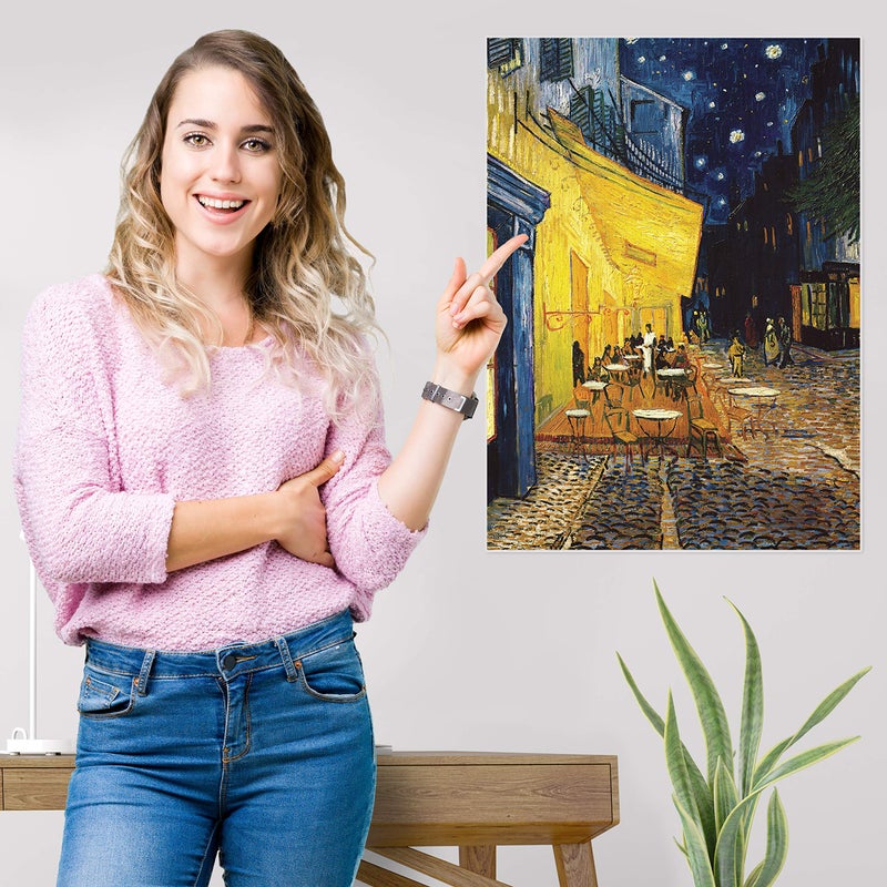 Palace Learning Cafe Terrace at Night Poster by Vincent Van Gogh â€“ 1881 â€“ Fine Art Print â€“ La Terrace du CafÃ© sur la Place du Forum 18 x 24 inches Laminated. - Image 5